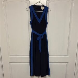 Elevenses Navy Open Back Pantsuit (Size 2)